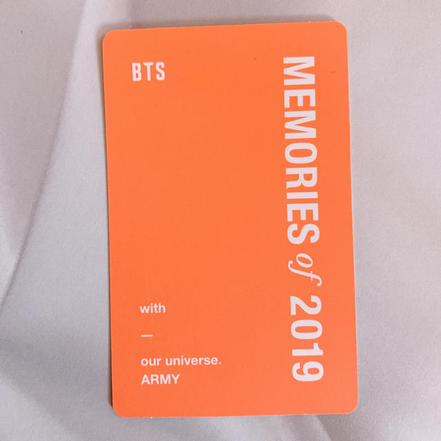 BTS Memories メモリーズ テヒョン テテ 2019