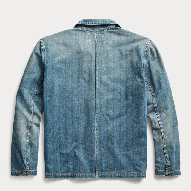 RRL(ダブルアールエル)の新品*RRL*ストライプド インディゴ ツイル ジャケット*Mダブルアールエル メンズのジャケット/アウター(Gジャン/デニムジャケット)の商品写真