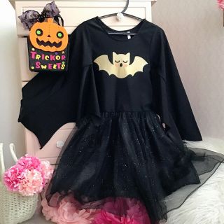 エイチアンドエム(H&M)のH&M ハロウィン　コウモリ柄　ワンピース　(ワンピース)