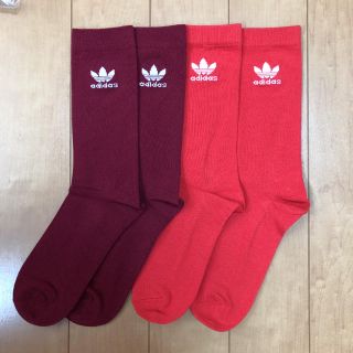 アディダス(adidas)のアディダスオリジナルス2Ｐソックス25〜27cmメンズ、レディース(ソックス)