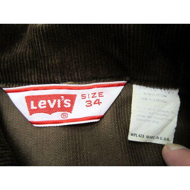 Levi's 70505 コーデュロイ 34 リーバイス 70年代ヴィンテージ