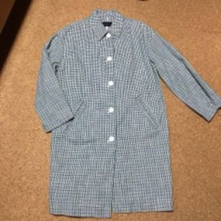 ザラ(ZARA)のおりり様専用　美品可愛いブルー✖️グリーンコート(ロングコート)