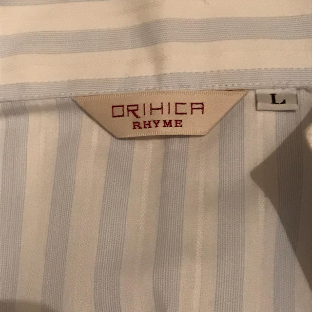 ORIHICA(オリヒカ)のストライプシャツ Ｌサイズ レディースのトップス(シャツ/ブラウス(長袖/七分))の商品写真