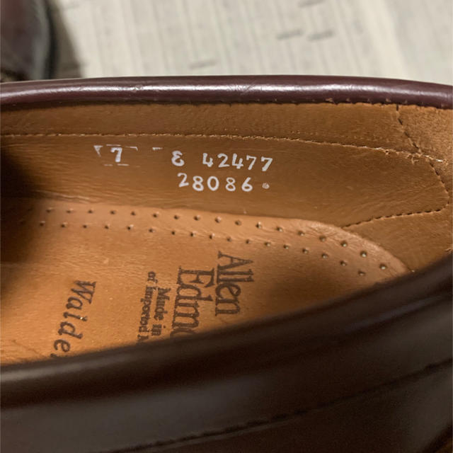 美品Allen Edmonds US7ローファーアレンエドモンズ牛革レザーソール 2