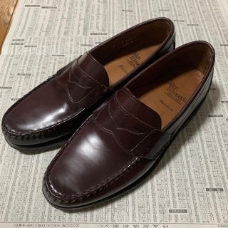 アレンエドモンズ(Allen Edmonds)の美品Allen Edmonds US7ローファーアレンエドモンズ牛革レザーソール(ドレス/ビジネス)