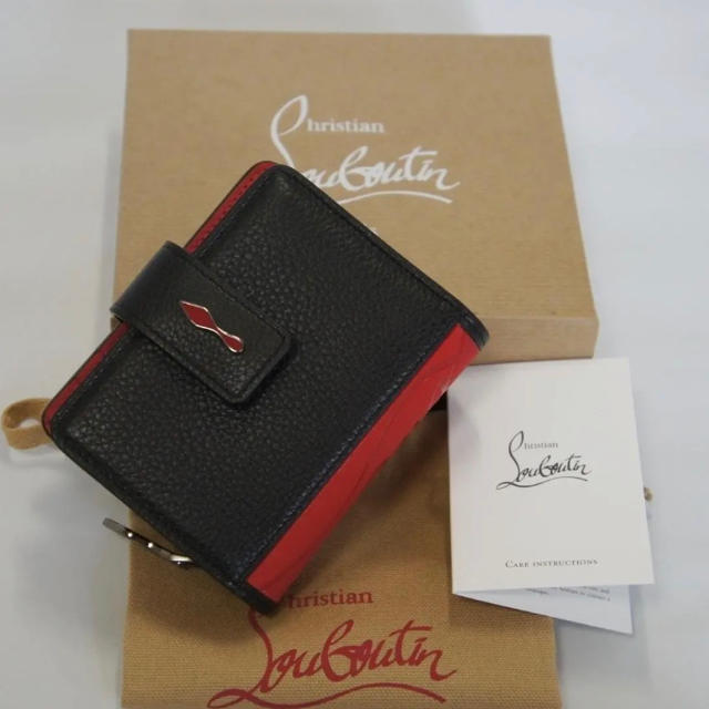 Christian Louboutin(クリスチャンルブタン)の憧れのルブタン【即日発送】ミニ財布 Paloma mini wallet 黒 赤 メンズのファッション小物(折り財布)の商品写真