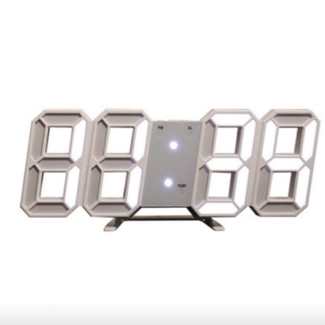  LED デジタル時計 電子時計 立体 目覚まし 多機能 壁掛け 置時計  インテリア/住まい/日用品のインテリア小物(置時計)の商品写真