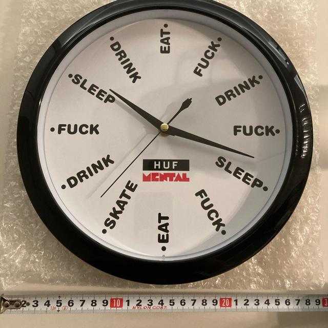 【新品】HUF × SKATE MENTAL スケートメンタル CLOCK 時計