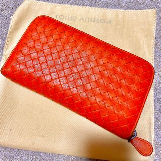 ボッテガヴェネタ(Bottega Veneta)の即日発送　ボッテガヴェネタ　オレンジ　長財布　イントレチャート(長財布)