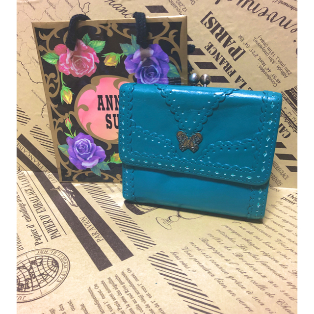 ANNA SUI(アナスイ)のアナスイ　ブルーグリーン　財布 レディースのファッション小物(財布)の商品写真