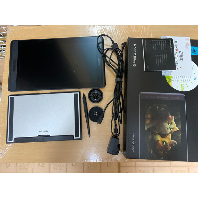 一時的値下げ HUION Kamvas Pro13 液晶タブレット スタンド付き | www
