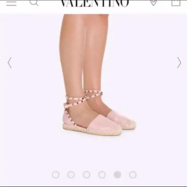 VALENTINO(ヴァレンティノ)のVALENTINO 新品未使用 ロックスタッズダブルエスパドリーユ レディースの靴/シューズ(サンダル)の商品写真