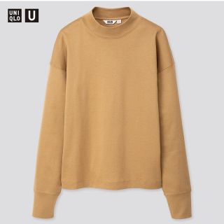 ユニクロ(UNIQLO)の★新品！UNIQLO U モックネックT XXL ブラウン ユニクロユー ★(Tシャツ(長袖/七分))