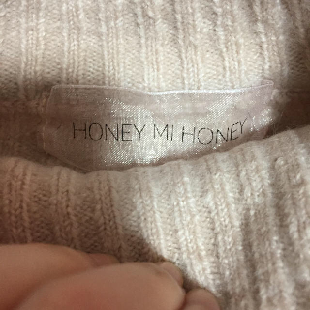 Honey mi Honey(ハニーミーハニー)の【値下げ】美品 ハニーミーハニー  レースアップニット フリル 大人可愛い レディースのトップス(ニット/セーター)の商品写真