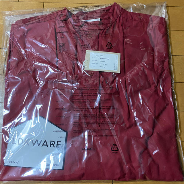 YAECA(ヤエカ)のLDKWARE  ロングスモックドレス　未使用　木苺 レディースのワンピース(ひざ丈ワンピース)の商品写真