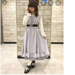 アクシーズファム(axes femme)のaxes femme ジップデザイン ワンピース ラベンダー パープル(ロングワンピース/マキシワンピース)