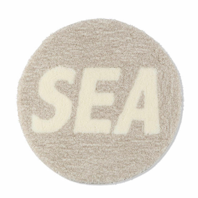 WIND AND SEA (ROUND) MAT / GRAY (AC-87) インテリア/住まい/日用品のラグ/カーペット/マット(ラグ)の商品写真