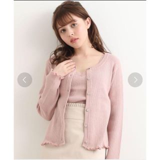 マジェスティックレゴン(MAJESTIC LEGON)の新品タグ付未開封☆MAJESTIC LEGON キャミセットリブカーディガン(アンサンブル)