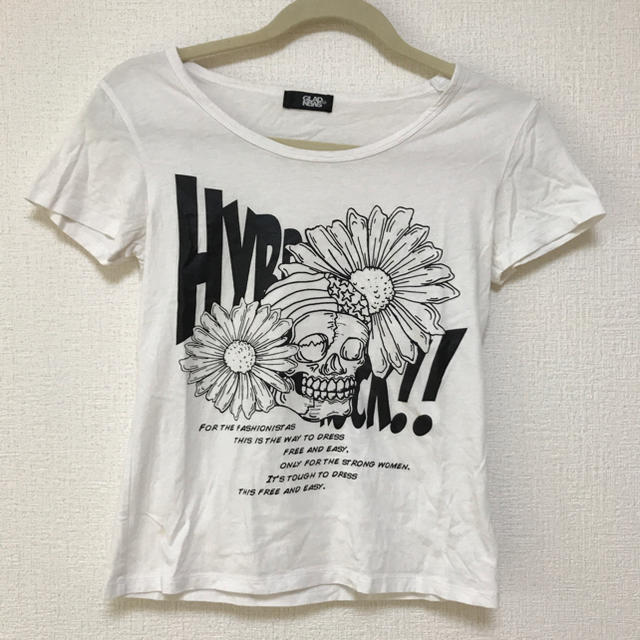 GLAD NEWS(グラッドニュース)のグラッドニュース 半袖 スカル F レディースのトップス(Tシャツ(半袖/袖なし))の商品写真