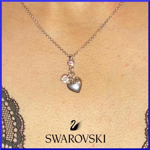 【極美品】Swarovski スワロフスキー/ ハートネックレス