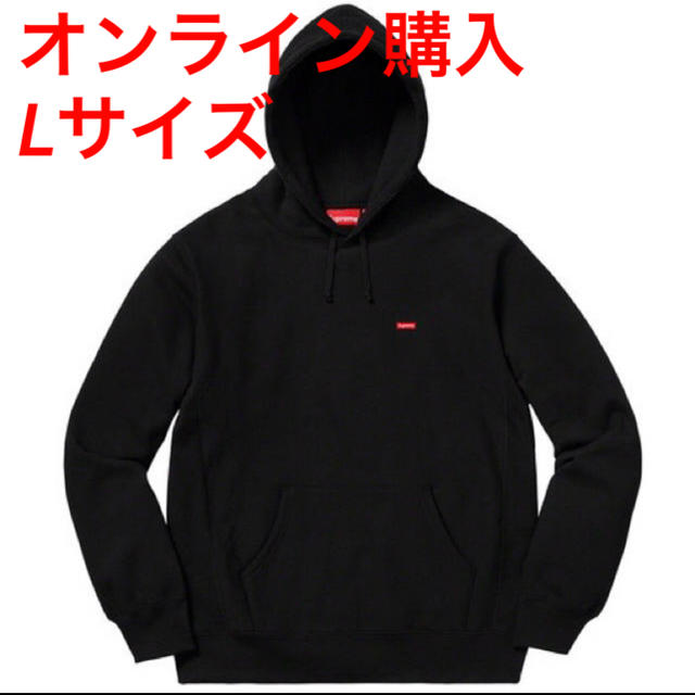 パーカーsupreme Small box hooded sweatshirt 黒 L