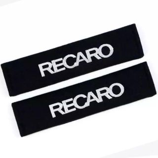 レカロ(RECARO)の【最安値】値下げ　レカロ　RECARO シート ベルト カバー　黒　(車内アクセサリ)