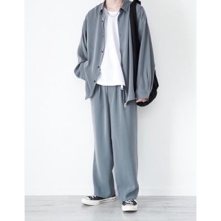 ハレ(HARE)のHARE 20aw 上下セットアップ　トロミトラウザー　トロミシャツ　グリーンM(セットアップ)