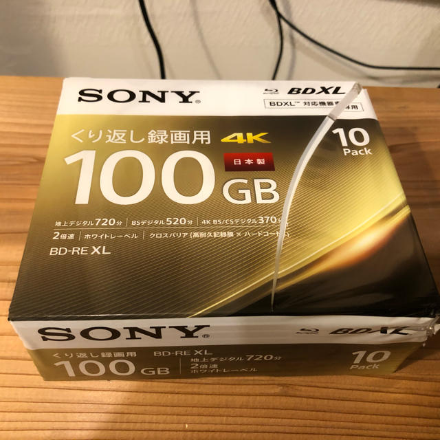 SONY BD RE XL 100GB【10枚入り】破れ有