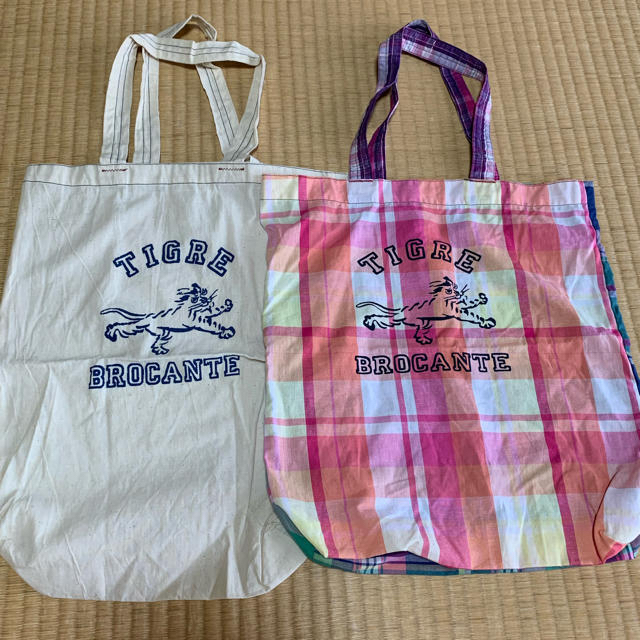 TIGRE BROCANTE(ティグルブロカンテ)のティグルブロカンテ　エコバッグ　2枚 レディースのバッグ(エコバッグ)の商品写真