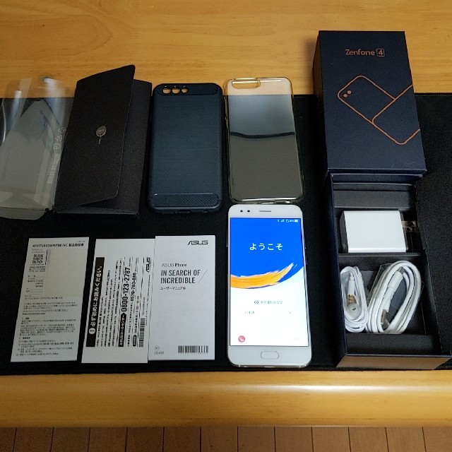 ZenFone4 ZE554KL ムーンライトホワイト メモリ6GBモデルスマートフォン/携帯電話