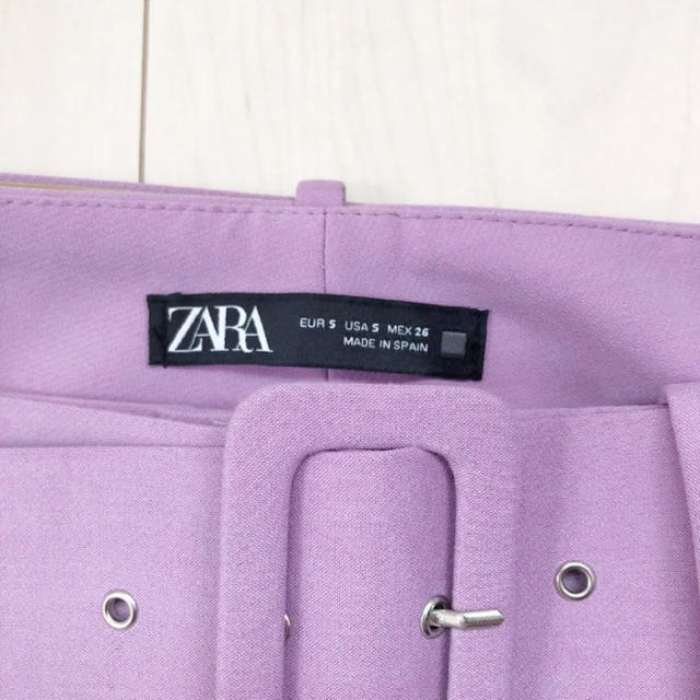 ZARA ベルト付き テーパードパンツ 1