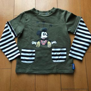 ディズニー(Disney)の20. 子供服　Disney ミッキー ロンＴ　110cm(Tシャツ/カットソー)