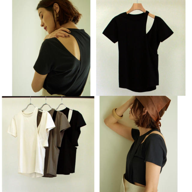 BEAUTY&YOUTH UNITED ARROWS(ビューティアンドユースユナイテッドアローズ)のlittle suzie アシンメトリーT リトルスージー  レディースのトップス(Tシャツ(半袖/袖なし))の商品写真