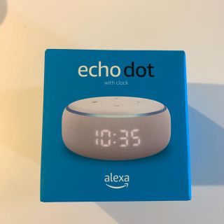 エコー(ECHO)のEcho dot with clock 新品未開封(スピーカー)