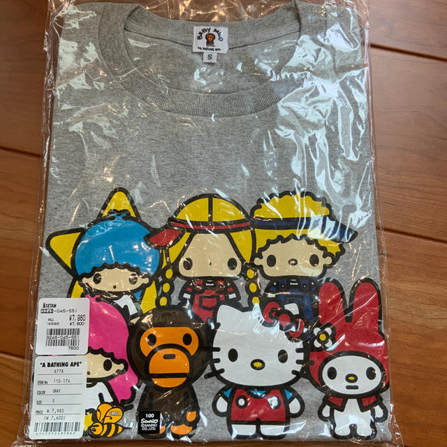 『未開封』APEエイプMILOマイロ×SANRIO TシャツMENS Sサイズ