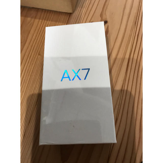 新品未開封 oppo ax7 simフリー ブルー スマートフォン本体
