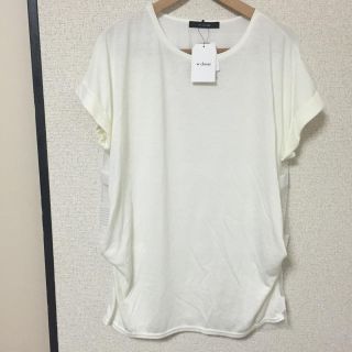 ダブルクローゼット(w closet)の新品♡バックチュールボーダーチュニック(Tシャツ(半袖/袖なし))