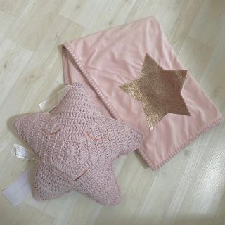 ザラホーム(ZARA HOME)のザラホーム  星型　クッション　ブランケット(おくるみ/ブランケット)