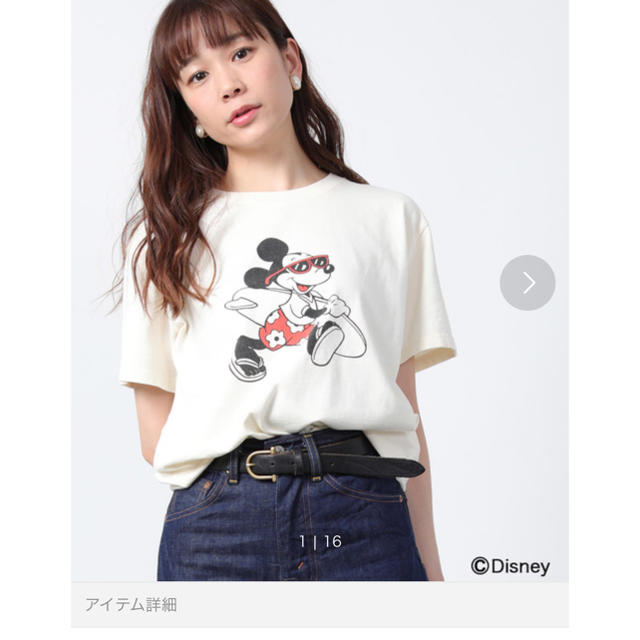 FREAK'S STORE(フリークスストア)のフリークスストア　ミッキー　Tシャツ　半袖　レディース　ディズニー　トップス レディースのトップス(Tシャツ(半袖/袖なし))の商品写真