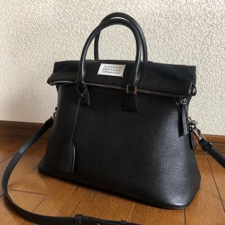 マルタンマルジェラ(Maison Martin Margiela)のMaison Margiela メゾンマルジェラ バッグ 5AC （大）黒 美品(ハンドバッグ)