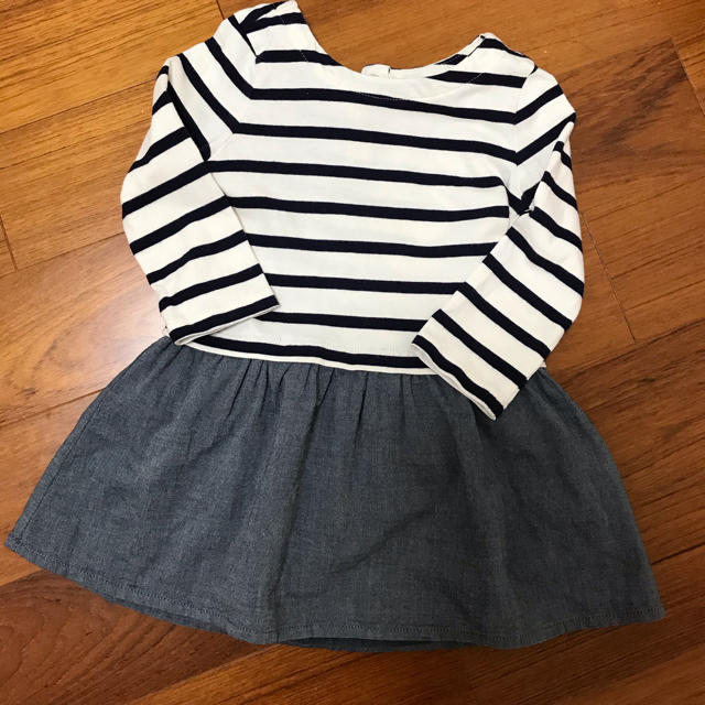 babyGAP(ベビーギャップ)の★お値下げ★ベビーギャップ　ドッキングワンピース85〜90センチ キッズ/ベビー/マタニティのキッズ服女の子用(90cm~)(ワンピース)の商品写真