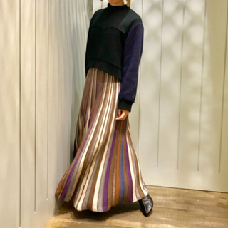 アダムエロぺ(Adam et Rope')の【THE Dallas】KNIT LONG SKIRT(ロングスカート)