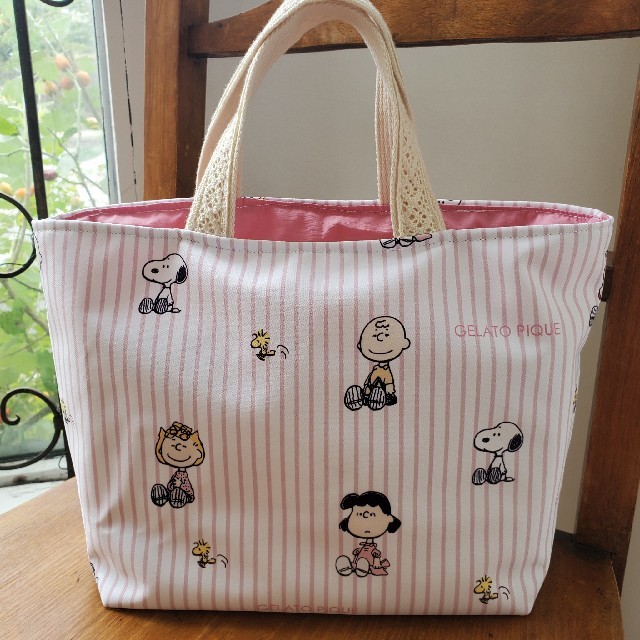 gelato pique(ジェラートピケ)の《handmade》SNOOPY×gelatopique  お散歩bag♡ ハンドメイドのファッション小物(バッグ)の商品写真