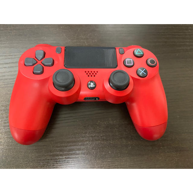 【純正】PS4 コントローラー　DUALSHOCK 4 RED　赤　箱あり