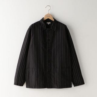 スティーブンアラン(steven alan)のSteven alan STRIPE COVERALL ブラック Lサイズ(カバーオール)