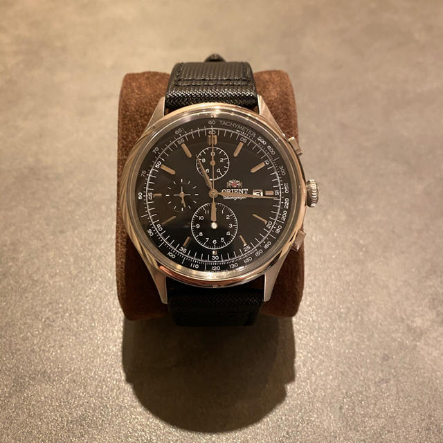ORIENT(オリエント)のORIENT メンズ腕時計 ブラックベルト メンズの時計(腕時計(アナログ))の商品写真