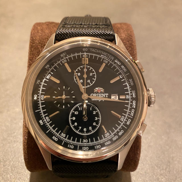 ORIENT(オリエント)のORIENT メンズ腕時計 ブラックベルト メンズの時計(腕時計(アナログ))の商品写真