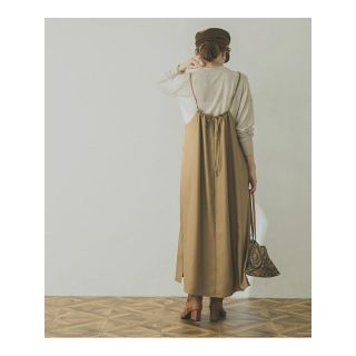 アーバンリサーチ(URBAN RESEARCH)の20AW  URBAN RESEARCH  シルキーツイルキャミソールワンピース(ロングワンピース/マキシワンピース)