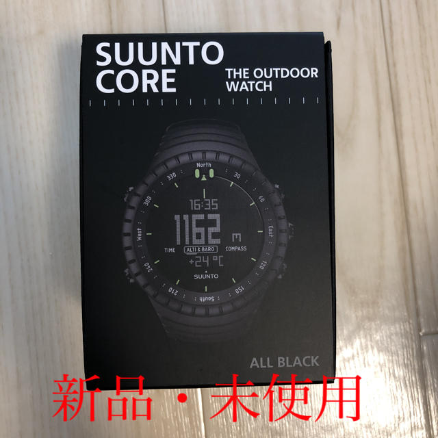 驚きの値段で CORE SUUNTO - SUUNTO ALL コア　オールブラック  スント  BLACK 腕時計(デジタル)