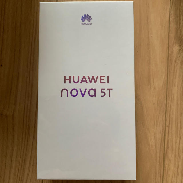 スマートフォン本体【新品】HUAWEI  simフリー　nova 5T Black(ブラック）